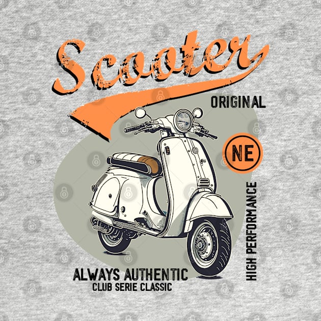 Vintage Scooter by Casually Fashion Store